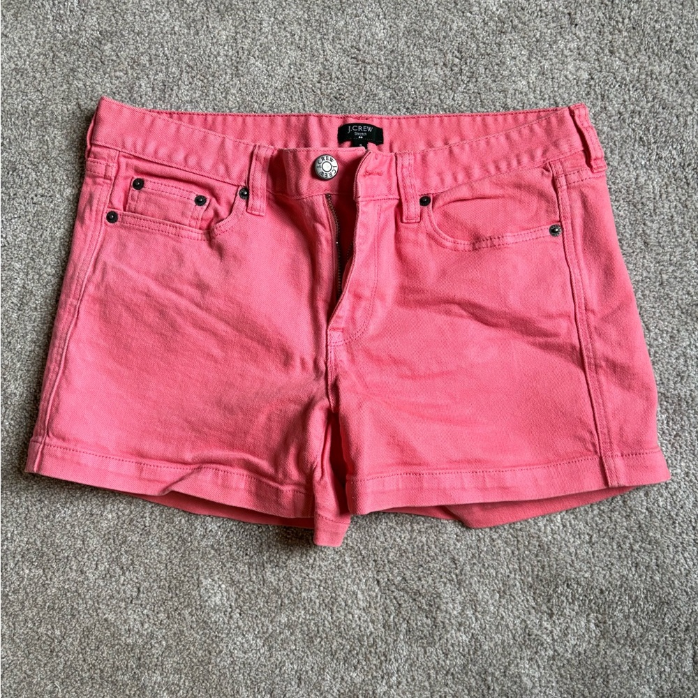 Jcrew Coral Jean Shorts